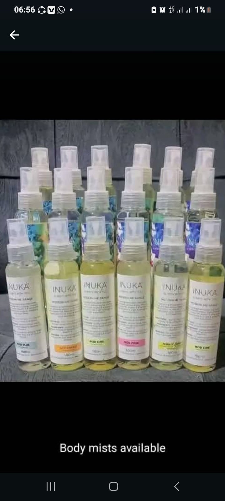Inuka Body Mists, Facial Care & Bath Salts Combo in Harare