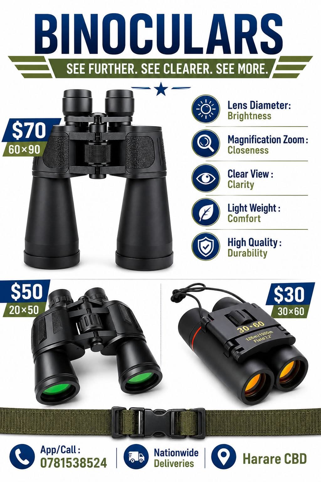 Binoculars in Harare province