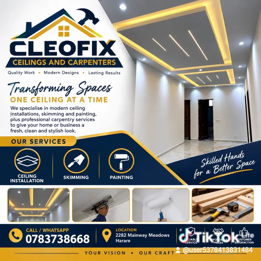 ceiling installations in Harare