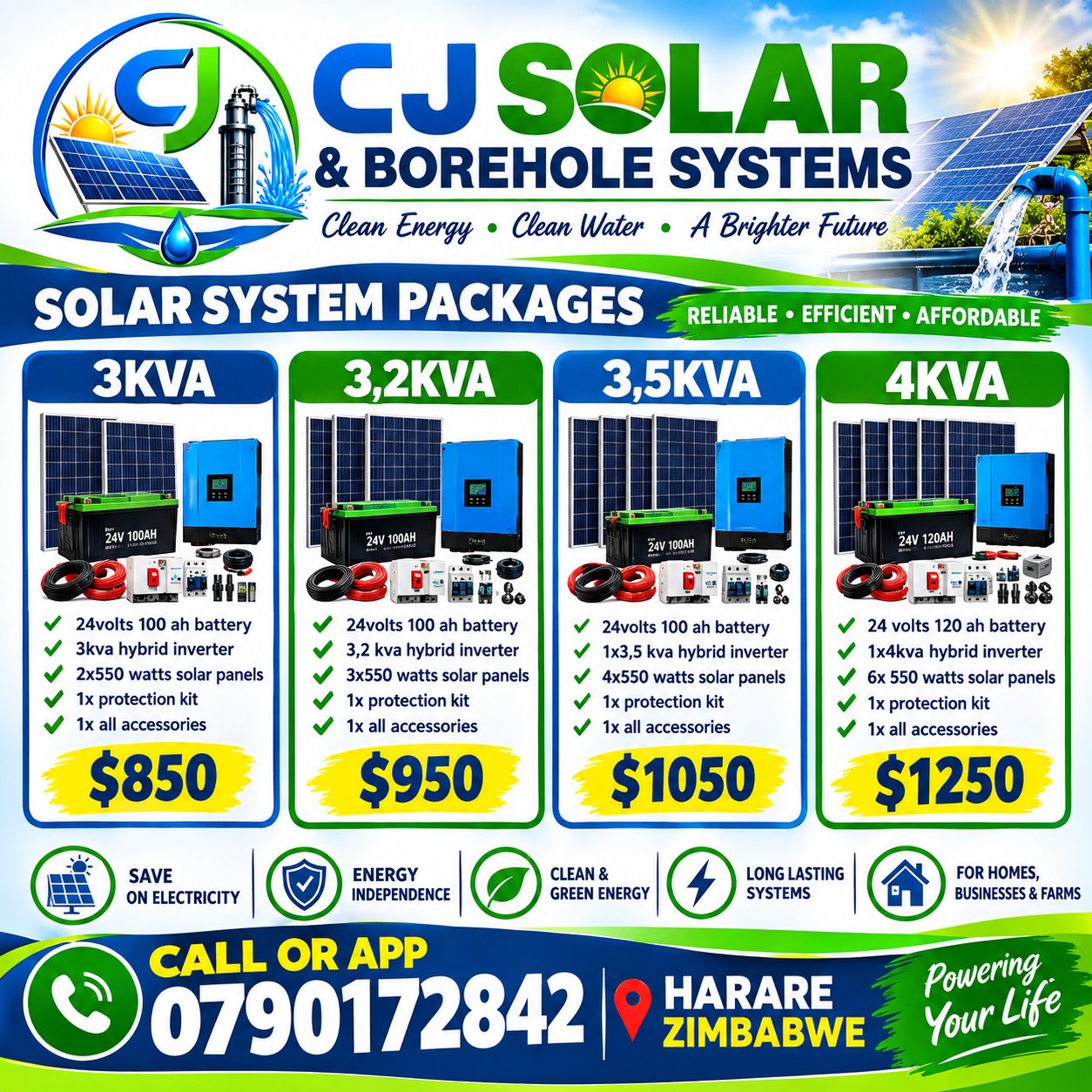 3kva to 4kva solar system on promotion in harare cbd
